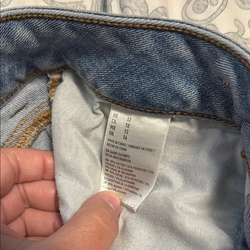 American Eagle Outfitters Blue Jean Shorts Casual Summer Style - Picture 9 of 9